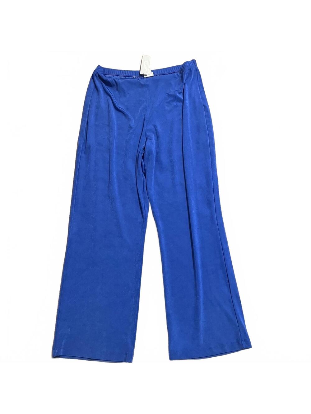 Chico's Traveler's Blue Boho Chic 2000's Flowy Wide Leg Pants Size 12-New $69